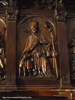 DETALLE DE LA SILLER&Iacute;A DEL CORO: SAN FROIL&Aacute;N