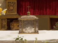 ARQUETA DE RELIQUIAS CON EL CRANEO DE SAN JORGE
