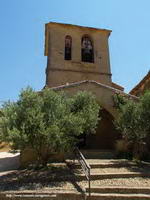 VISTA OESTE DEL TEMPLO, CON SU TORRE CAMPANARIO