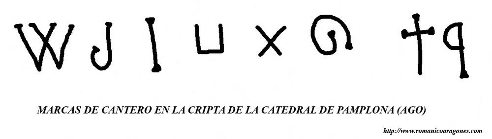 MARCAS DE CANTERÍA EN LA CRIPTA DE PAMPLONA