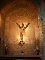 CABECERA DE LA NAVE G�TICA CON EL CRUCIFIJO 