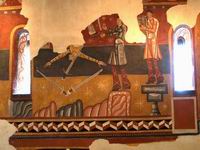 DECORACI�N EN MURO NORTE - M�SICOS Y MALABARISTAS