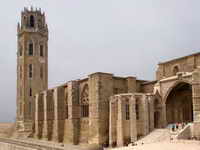 VISTA SURESTE DEL ACCESO, CAPILLA DE JES�S, CLAUSTRO Y CAMPANARIO