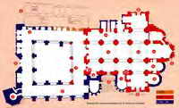 PLANTA DEL TEMPLO, TOMADA DEL ENCARTE PUBLICITARIO DE LA GENERALIDAD DE CATALU�A.