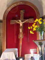 TALLA ROM�NICA DE CRISTO EN ALTAR MAYOR