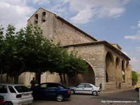 VISTA SUROESTE DEL TEMPLO, CON PORCHE A�ADIDO