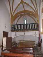 INTERIOR DE LA NAVE HACIA LOS PIES. CORO ALTO DE OBRA