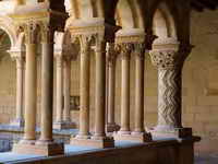 Pilar del &aacute;ngulo noroeste del claustro