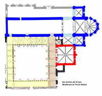 Planta del templo según Torres Balbás