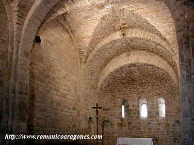 SAN CAPRASIO EN SANTA CRUZ DE LA SERÓS (HUESCA) - BÓVEDAS DE ARISTA