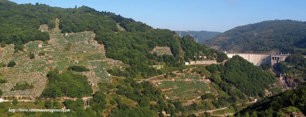PRESA DEL EMBALSE DE BELESAR DESDE SAN ESTEVO