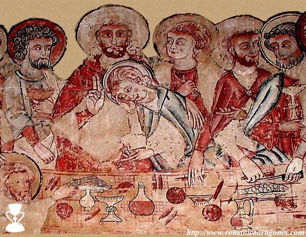 ULTIMA CENA. EL TORMILLO - HUESCA.  S XIV. GÓTICO LINEAL